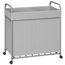 Cesto de roupa suja CASAMAYA de 2 seções com capacidade de 95L