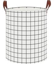 Cesto de roupa suja CLOCOR Dobrável 40x50 cm Branco Check
