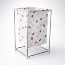 Cesto de Roupa Suja com Estrutura em Aço Inox Dobrável Impermeável Cesto de Roupa Suja com Estrutura em Aço Inox Dobrável Impermeável