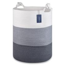 Cesto de roupa suja COMSE Extra Large, corda de algodão de 40x55cm Cesto de roupa suja COMSE Extra Large, corda de algodão de 40x55cm