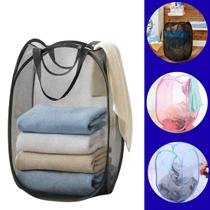 Cesto De Roupa Suja De Lavanderia Dobrável Prático De Nylon Cesto De Roupa Suja Organizador