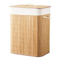 Cesto De Roupa Suja Em Bambu Com Tampa Ecológico - Mimo Style Cesto De Roupa Suja Em Bambu Com Tampa Ecológico - Mimo Style
