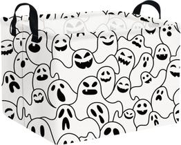 Cesto de roupa suja FXOCSHE 38x25x23 cm Ghost Halloween Basket Cesto de roupa suja FXOCSHE 38x25x23 cm Ghost Halloween Basket