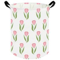 Cesto de roupa suja FXOCSHE Tulip Impermeável Dobrável 50x40 cm