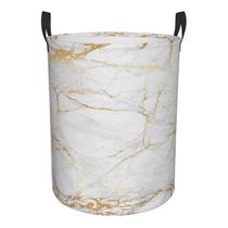 Cesto de roupa suja Gbuzozie White Marble 38L impermeável Cesto de roupa suja Gbuzozie White Marble 38L impermeável