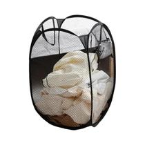 Cesto De Roupa Suja Grande Dobrável De Malha, Saco Organizador De Brinquedos, Balde Para