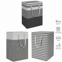 Cesto de Roupa Suja Grande para Lavanderia e Área de Serviço