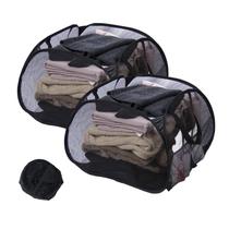 Cesto de roupa suja hedonlee dobrável 90L com alças pretas, 2 unidades