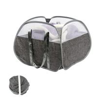 Cesto de roupa suja HEDONLEE dobrável 90L com alças reforçadas