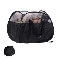 Cesto de roupa suja HEDONLEE dobrável 90L com alças reforçadas