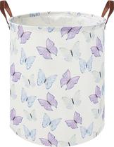 Cesto de roupa suja HKEC Butterfly 19,7" impermeável para crianças azul Cesto de roupa suja HKEC Butterfly 19,7" impermeável para crianças azul