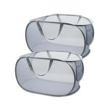 Cesto de roupa suja HONOMA Pop-up Mesh Grey, pacote com 2