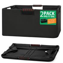 Cesto de roupa suja HOUSE AGAIN Large 64L, pacote com 2 unidades, impermeável, preto Cesto de roupa suja HOUSE AGAIN Large 64L, pacote com 2 unidades, impermeável, preto