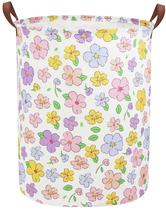 Cesto de roupa suja infantil Sanjiaofen dobrável floral 50x40 cm Cesto de roupa suja infantil Sanjiaofen dobrável floral 50x40 cm