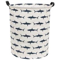 Cesto de roupa suja infantil Sanjiaofen Shark 50x40 cm Tela