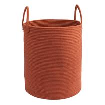 Cesto de roupa suja JUNBOLE Woven Cotton Rope 60L Design rústico Cesto de roupa suja JUNBOLE Woven Cotton Rope 60L Design rústico