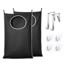 Cesto de roupa suja KEEPJOY XL, pacote com 2 unidades, preto