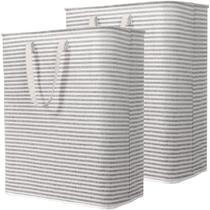 Cesto de roupa suja Lifewit Large dobrável 2x125L impermeável