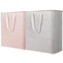 Cesto de roupa suja Lifewit Large dobrável, pacote com 2 unidades, 200 litros, cinza e rosa