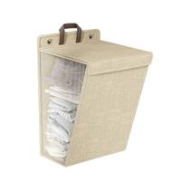 Cesto de Roupa Suja Limpa Dobrável Adesivo De Parede Organizador Quarto Banheiro Lavanderia