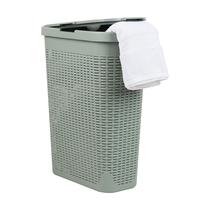 Cesto de roupa suja Mind Reader 40L Slim com tampa Plastic Mint