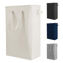 Cesto de roupa suja Odonata Slim dobrável 45L (bege)