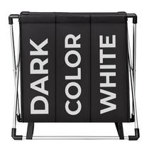 Cesto De Roupa Suja Organizador Multiuso 3 Compartimentos