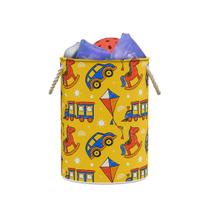 Cesto De Roupa Suja ou Brinquedos Organizador Tecido com Alça Dobrável com Fecho