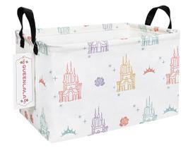 Cesto de roupa suja QUEENLALA Cesto de armazenamento dobrável de 38x26x23 cm