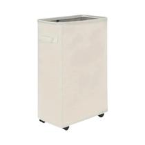 Cesto De Roupa Suja Rolante Com Tampa Fechada Para Quartos, Banheiros, Dormitórios