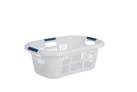 Cesto de Roupa Suja Rubbermaid Hip-Hugger 56L - Branco - Empilhável