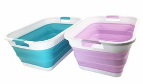 Cesto de roupa suja SAMMART de plástico dobrável 41L (10,8 galões)