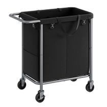 Cesto de Roupa Suja SONGMICS com Rodas - 140L e 2 Seções Cesto de Roupa Suja SONGMICS com Rodas - 140L e 2 Seções