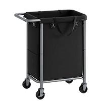 Cesto de Roupa Suja SONGMICS com Rodas - 90L - Preto Cesto de Roupa Suja SONGMICS com Rodas - 90L - Preto