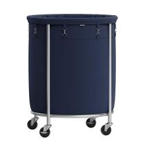 Cesto de roupa suja SONGMICS Rolling 170L com rodas e bolsa removível Cesto de roupa suja SONGMICS Rolling 170L com rodas e bolsa removível