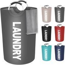 Cesto de roupa suja StorageRight 115L grande impermeável (cinza) Cesto de roupa suja StorageRight 115L grande impermeável (cinza)