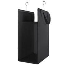 Cesto de roupa suja suspenso FENTEC Slim com alças 57L preto, pacote com 1 unidade