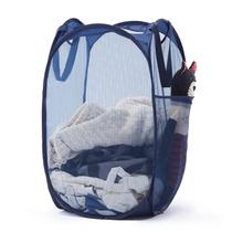 Cesto de roupa suja TECHMILLY Mesh Pop Up Portable Blue 70L
