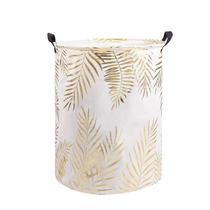 Cesto de roupa suja UJOLY dobrável impermeável 50x40cm dourado Cesto de roupa suja UJOLY dobrável impermeável 50x40cm dourado