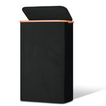 Cesto de roupa suja Vincona Slim com tampa 75L em tecido Oxford preto Cesto de roupa suja Vincona Slim com tampa 75L em tecido Oxford preto