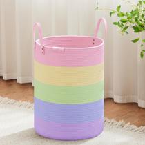 Cesto de roupa suja VIPOSCO Tall 58L Rainbow Woven Rope