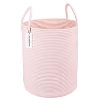 Cesto de roupa suja XUANGUO, corda de algodão para meninas, crianças, bebês, rosa