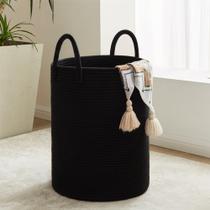 Cesto de roupa suja YOUDENOVA Cotton Rope 58L preto