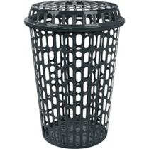 Cesto de Roupa Telado Com Tampa 60 Litros Preto Arqpolast