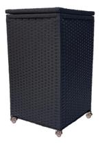 Cesto de Roupas 40x40x70 com Rodinhas 100 Litros Fibra Sintética