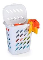 Cesto De Roupas 47 Litros Com Tampa E Alças