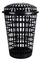 Cesto De Roupas 60Litros Vazado Multiuso C/tampa Mb