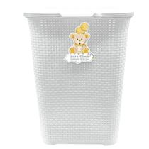 Cesto de Roupas Brinquedos Para Quarto Bebê infantil Rattan - 30 litros menino e menina