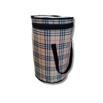 Cesto De Roupas C Zíper Organizador Baú Armazenamento