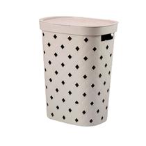 Cesto de Roupas com Tampa Puffer 49 L Light Gray Coza Cesto de Roupas com Tampa Puffer 49 L Light Gray Coza